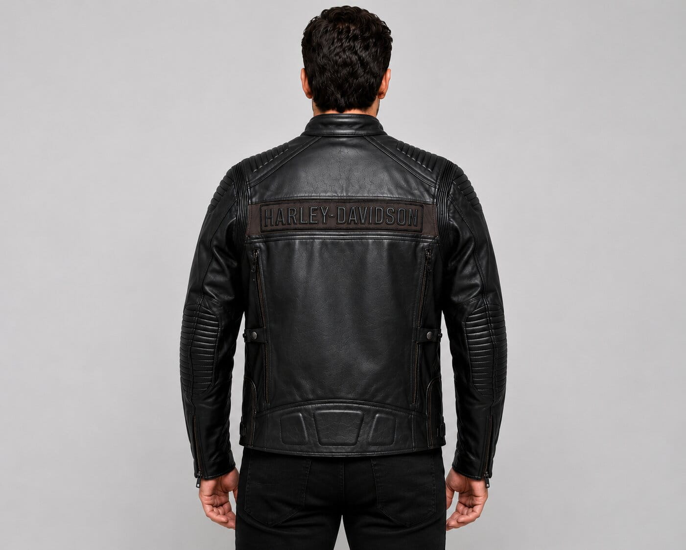 Harley Davidson Asylum Leather Motorcycle Jacket for Men