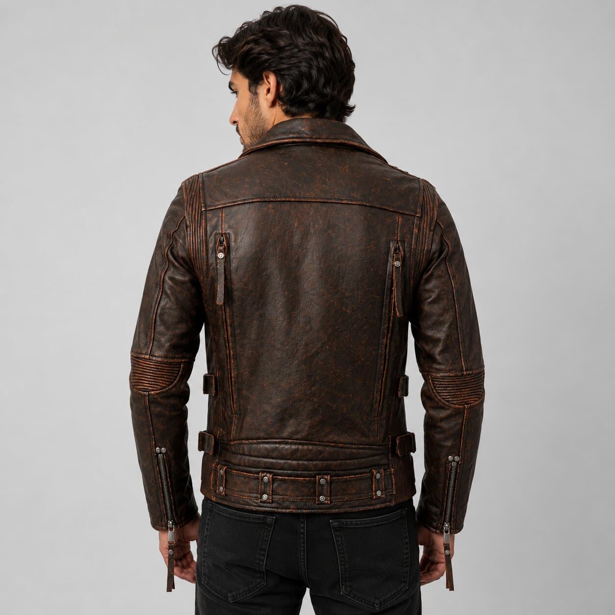 Experience Timeless Style With A Vintage Cafe Racer Leather Jacket by avanzar leather