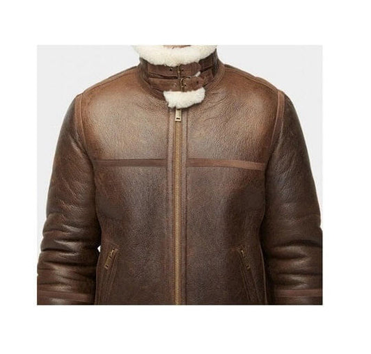 Men’s Aviator Sheepskin Shearling Leather Jacket Men’s Aviator Sheepskin Shearling Leather Jacket