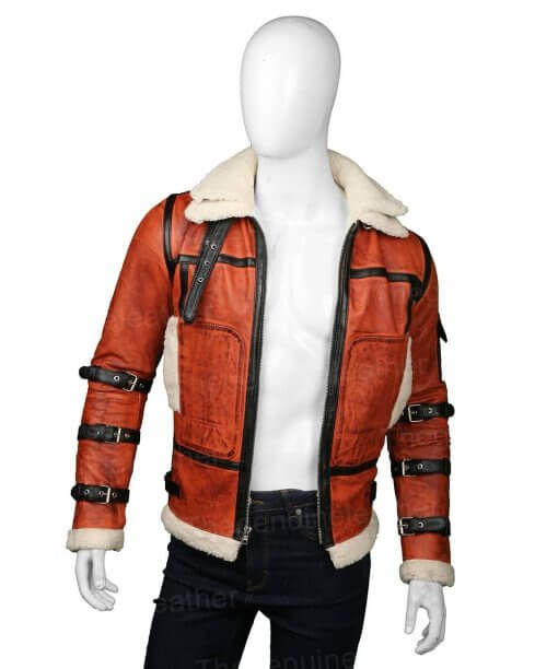 Men's B6 RAF Aviator Sheepskin Waxed Jacket Men's B6 RAF Aviator Sheepskin Waxed Jacket