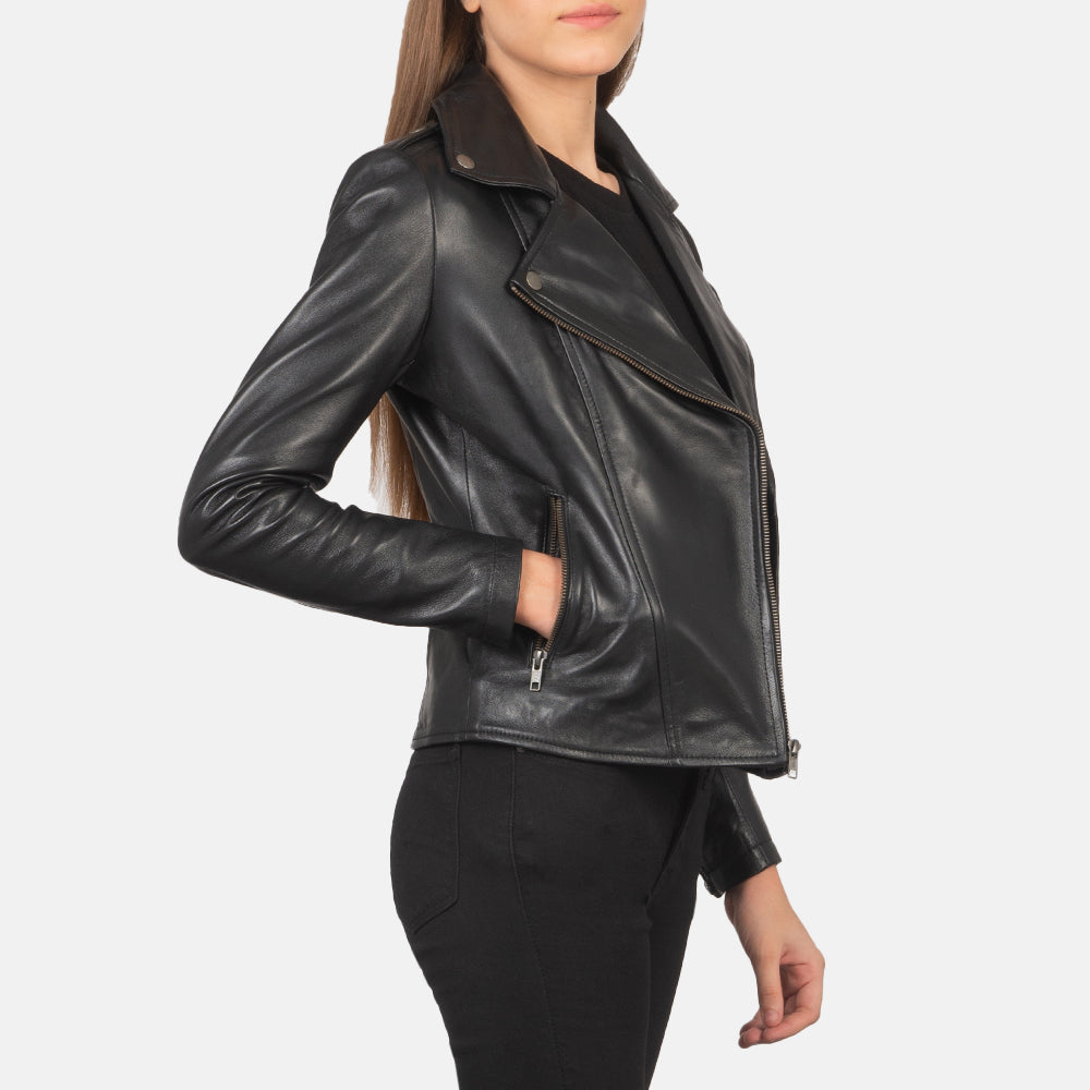 Flashback Black Leather Biker Jacket Iconic & Bold Street Style