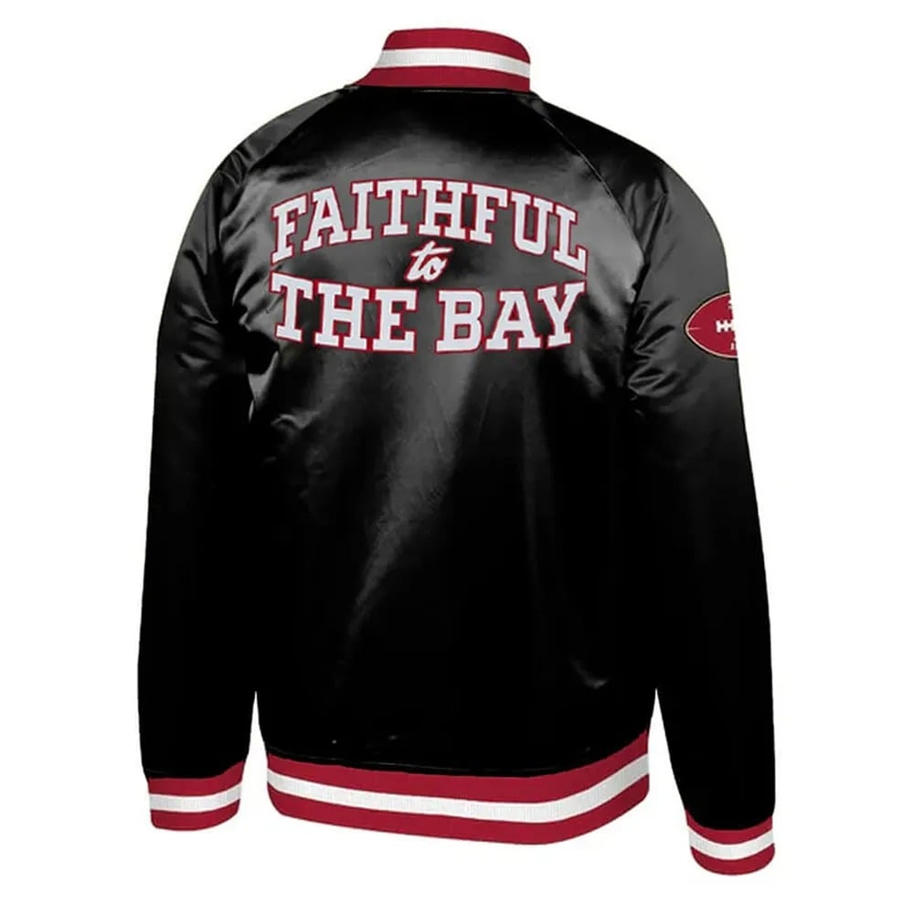 Faithful to the Bay San Francisco 49ers Satin Bomber Jacket