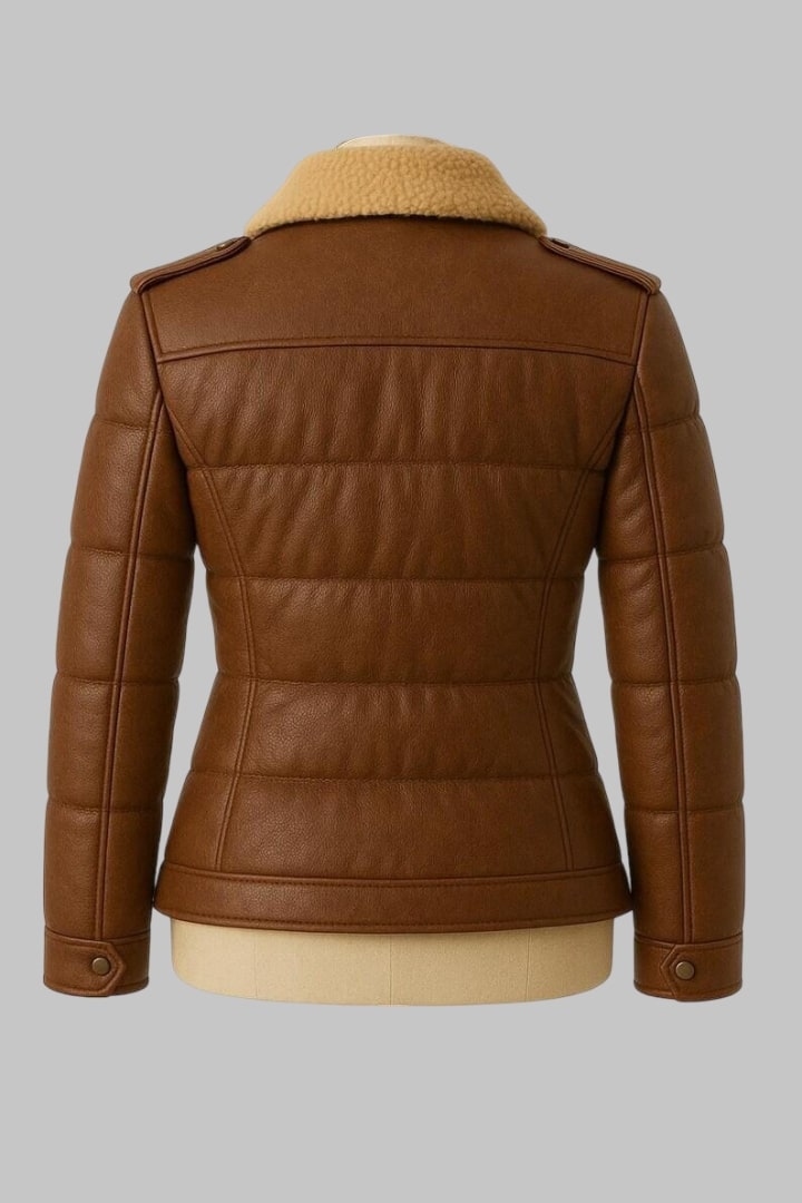 Handcrafted Sheepskin B3 Leather Bomber Jacket for Women