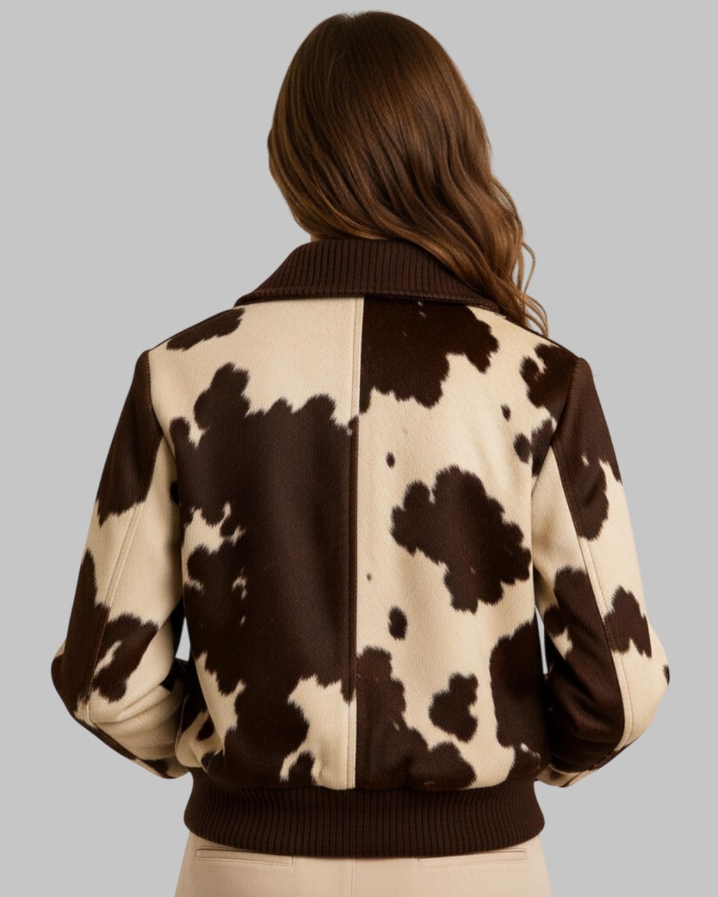 Women Cowhide Leather Bomber Jacket Western Rodeo Style Handmade Genuine Full-Grain Leather