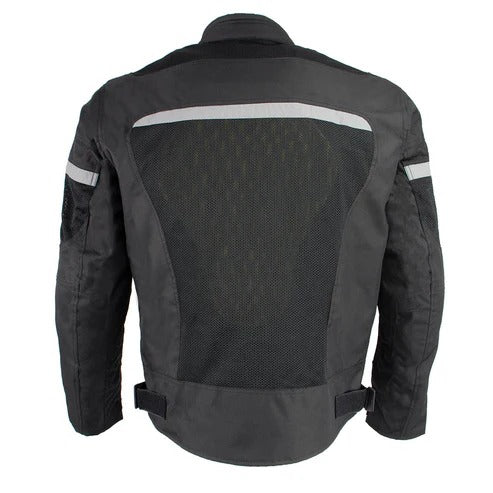 Men’s All-Season Black Leather Café Racer Motorcycle Jacket