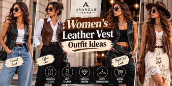 Women's Leather Vest Outfit Ideas