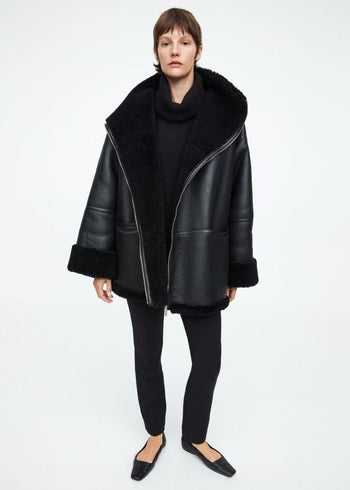 The Timeless Appeal of Oversized Sheepskin Bomber Jackets