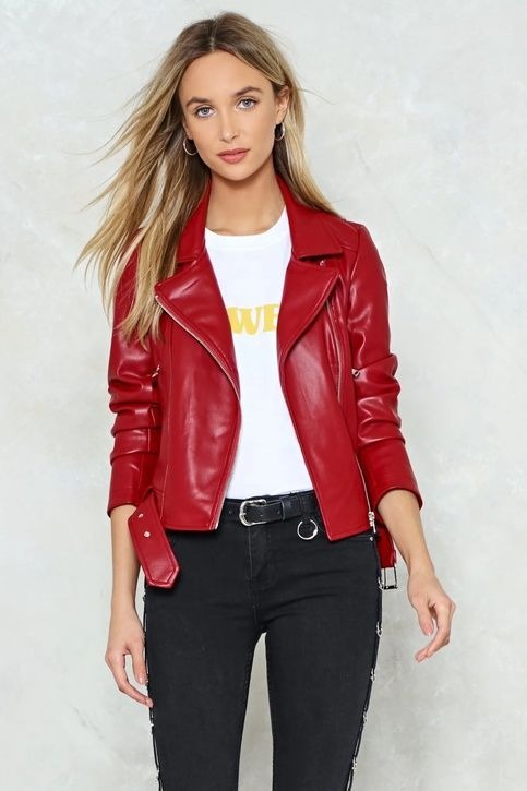 Why Women’s Red Leather Jackets Are the Ultimate Style Statement