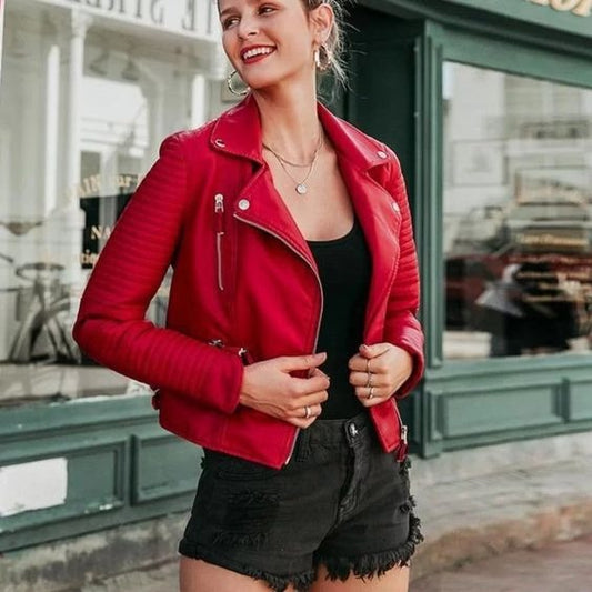 Why a Red Leather Jacket Is a Must-Have for Women | Avanzar Leather