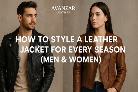 How to Style a Leather Jacket for Every Season (Men & Women)