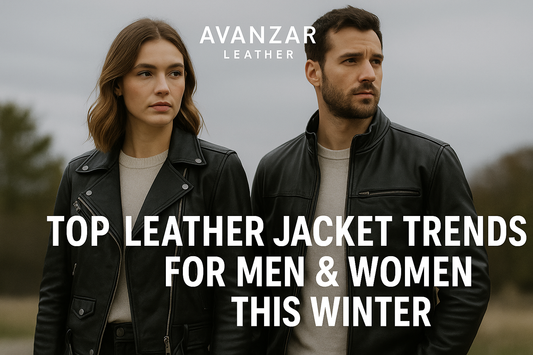 Top Leather Jacket Trends for Men & Women This Winter