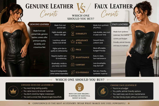 Genuine Leather vs Faux Leather Corsets: Which One Should You Buy?