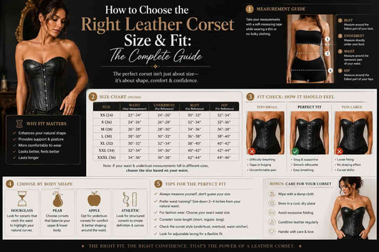 How to Choose the Right Leather Corset Size & Fit The Complete Guide