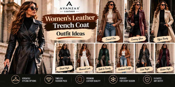Women's Leather Trench Coat Outfit Ideas