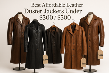 Best Affordable Leather Duster Jackets Under $300 / $500