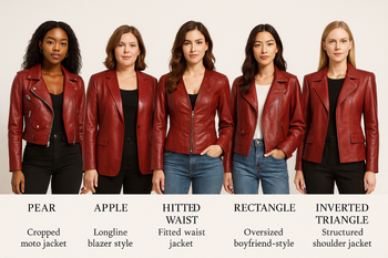 Best Women’s Red Leather Jackets for Different Body Types: A Fit Guide