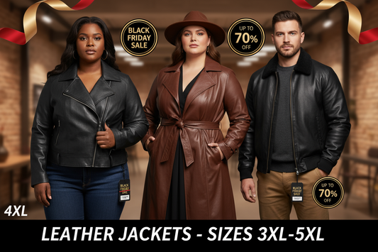 Black Friday Leather Jackets for Tall & Plus Sizes: Where to Find 3XL–5XL Deals
