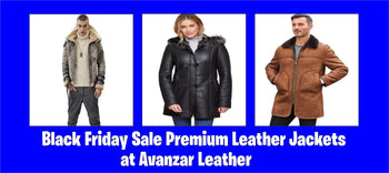 Black Friday sale leather jacket at Avanzar Leather