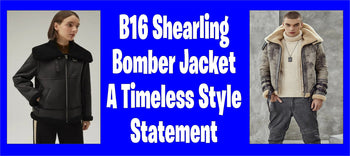 B16 Shearling Bomber Jacket – A Timeless Style Statement