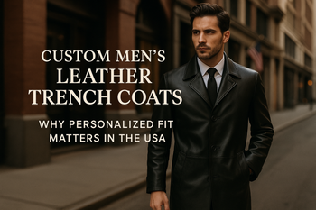 Custom Men’s Leather Trench Coats – Why Personalized Fit Matters in the USA