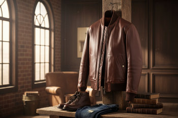 Discover the Ultimate Men's Leather Bomber Jacket: Timeless Style Meets Everyday Durability