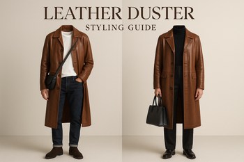 How to Style a Leather Duster Jacket for Casual & Formal Looks