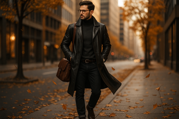 Men’s Leather Trench Coat Outfit Ideas Fall & Winter Looks That Turn Heads