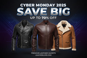 Men's Cyber Monday Leather Jacket Deals 2025: Save Big on Biker, Bomber & Shearling Styles