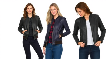 Women's Leather Bomber Jackets for Different Seasons