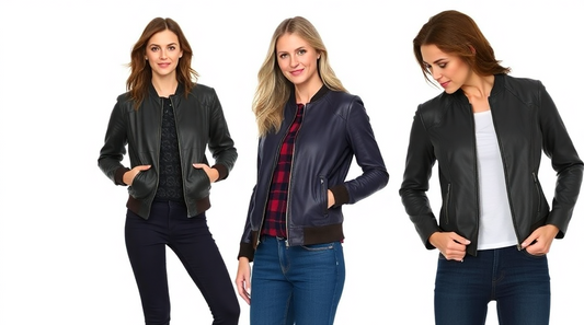 Women's Leather Bomber Jackets for Different Seasons