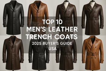 Top 10 Men's Leather Trench Coats to Buy in the USA – 2025 Buyer's Guide