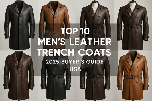 Top 10 Men's Leather Trench Coats to Buy in the USA – 2025 Buyer's Guide