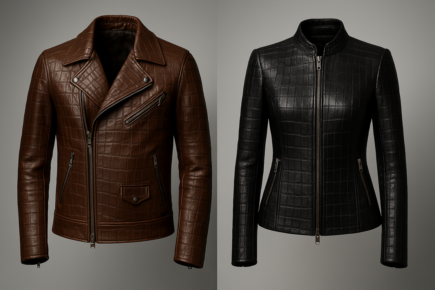 Crocodile Leather Jackets