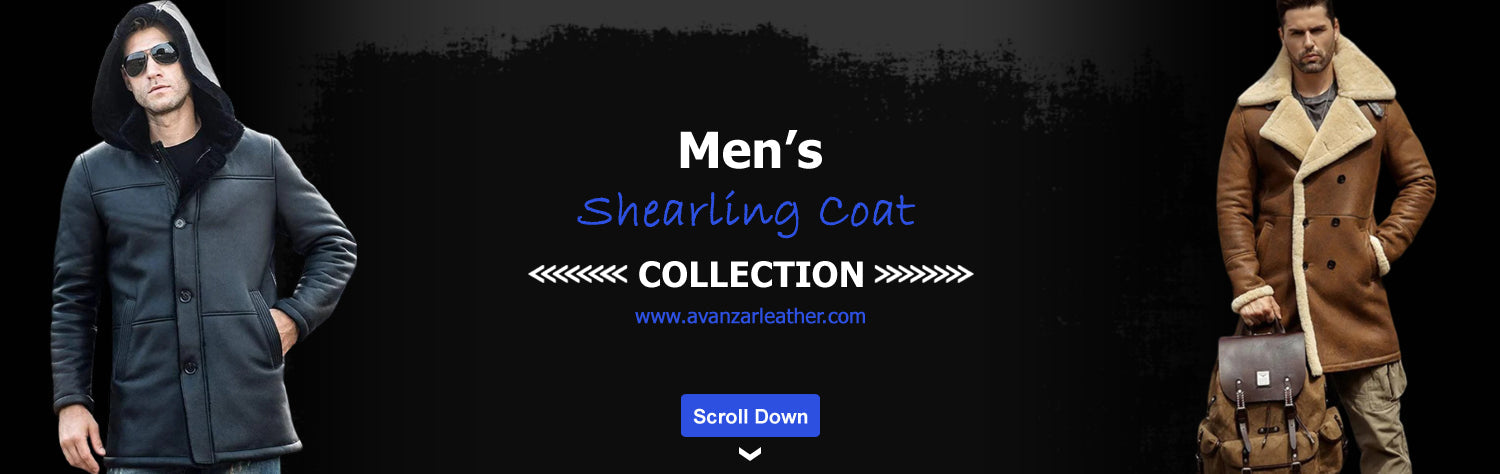 Mens Shearling Coat