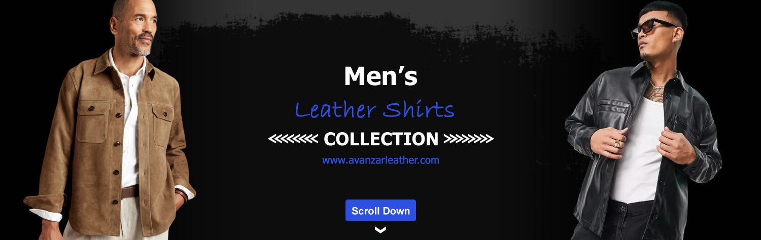 Leather Shirts Men