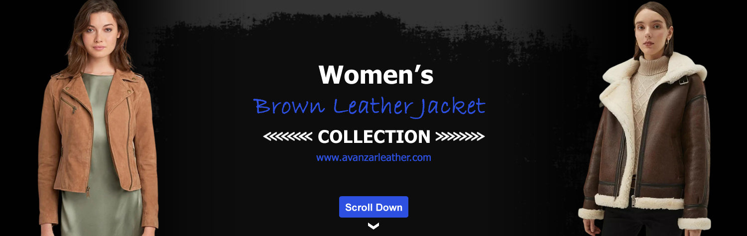 Womens Brown Leather Jacket