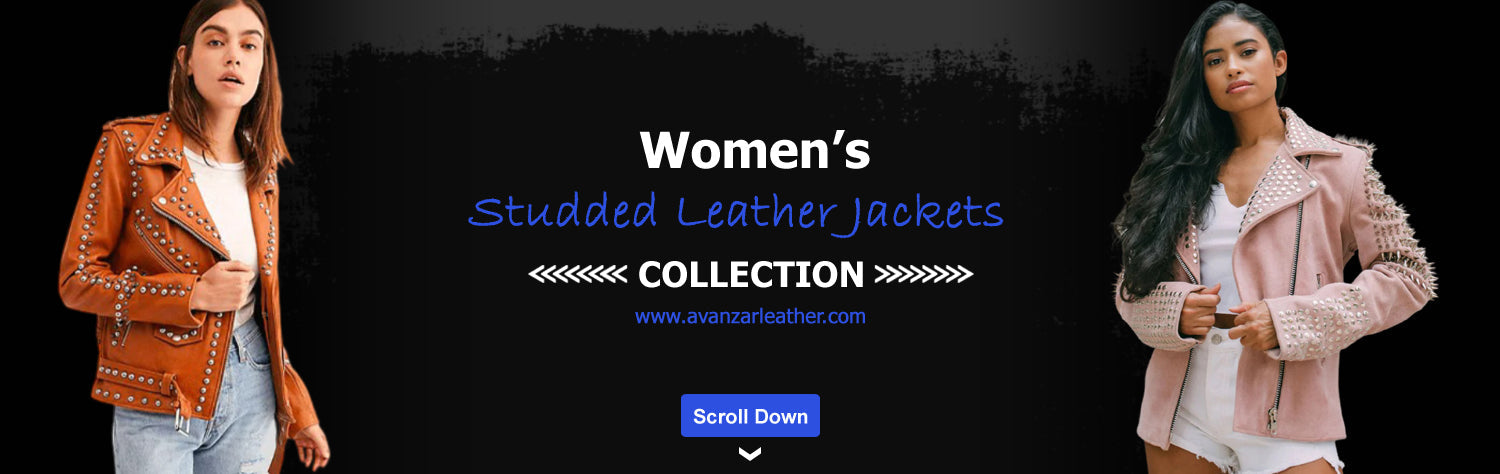 Womens Studded Leather Jackets