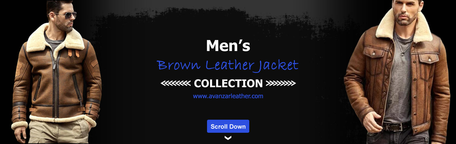 Mens Brown Leather Jacket