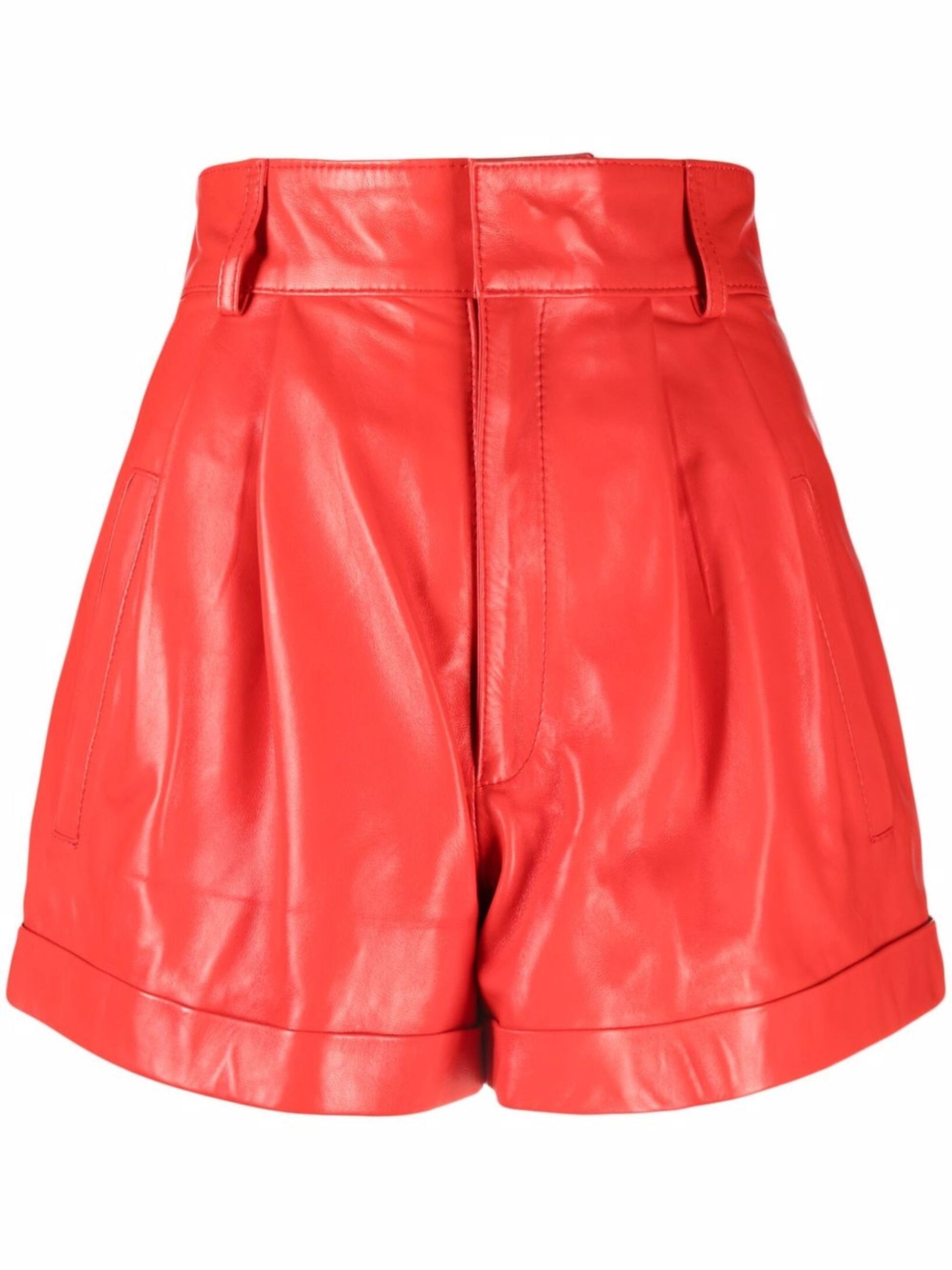 Flared Leather Shorts - Chic & Comfortable