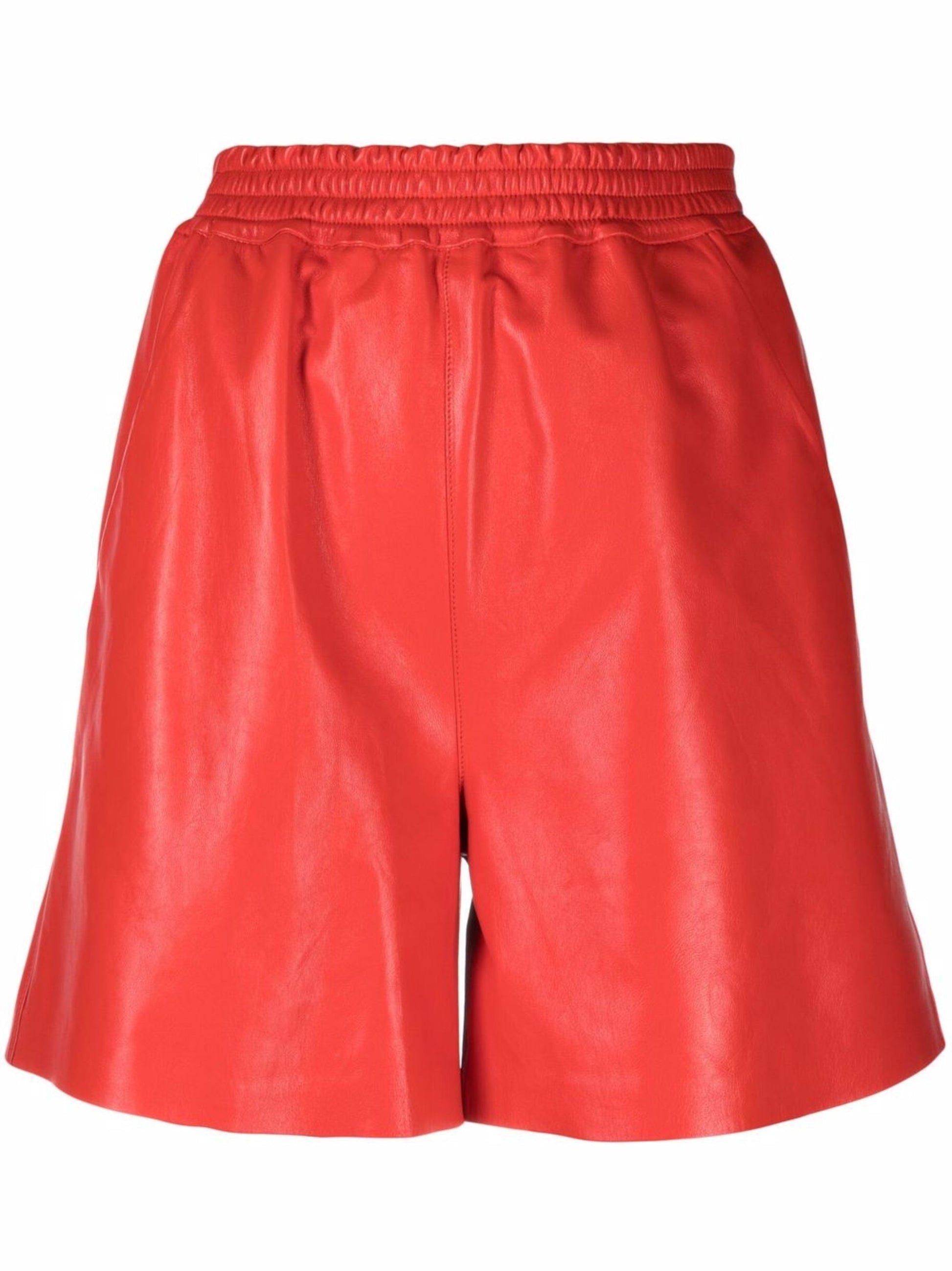 Elasticated Leather Shorts - Stylish & Flexible