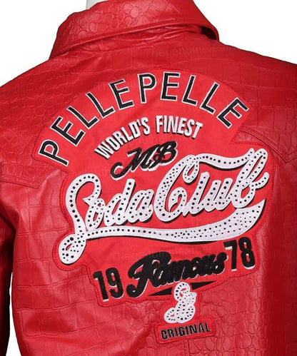 1978 Soda Club Pelle Pelle Red Leather Jacket by Avanzar Leather