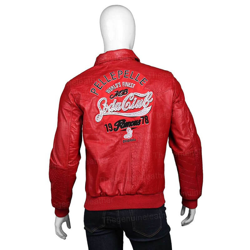 1978 Soda Club Pelle Pelle Red Leather Jacket by Avanzar Leather