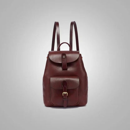 Women’s Brown Genuine Leather Backpack - Premium Avanzar Leather