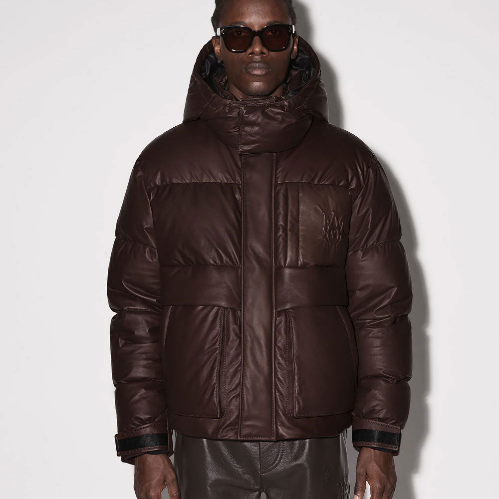 Men’s Brown Parka & Puffer Jacket - Warm & Stylish