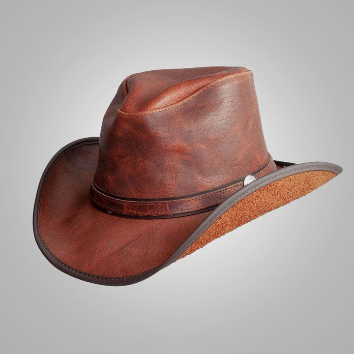 New Brown Sheepskin American Leather Cowgirl Hat for Women