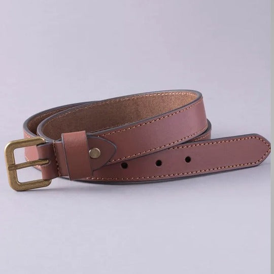 New Women's Genuine Keswick Leather Belt in Tan