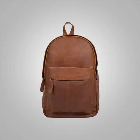 Men’s Classic Brown Leather Backpack - Timeless & Durable Avanzar Leather