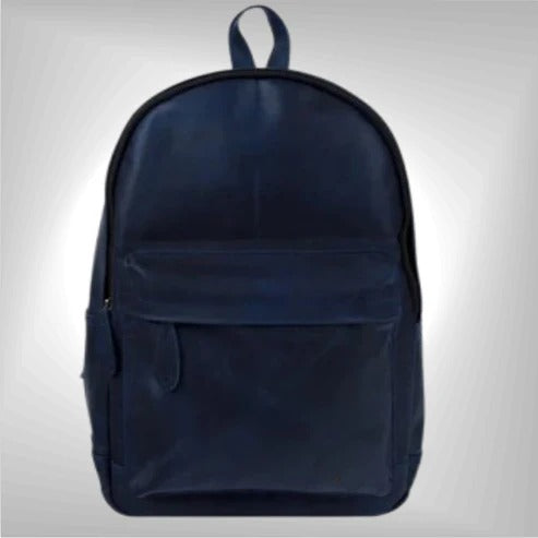 Men’s Stylish Blue Leather Backpack - Trendy & Durable Avanzar Leather