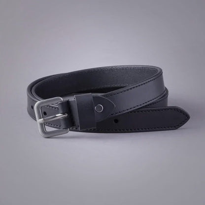 New Women's Sheepskin Keswick Leather Belt in Black