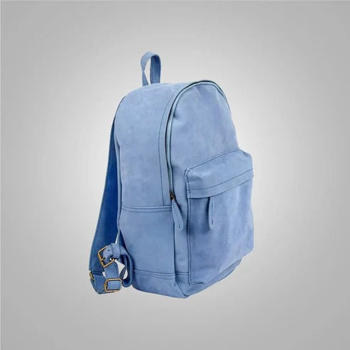 Men’s Handmade Premium Blue Leather Backpack - Stylish  Avanzar Leather